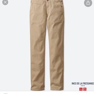 Classic chino khaki pants.  Paris